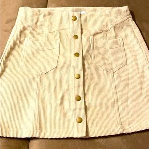 Corduroy Mini Skirt